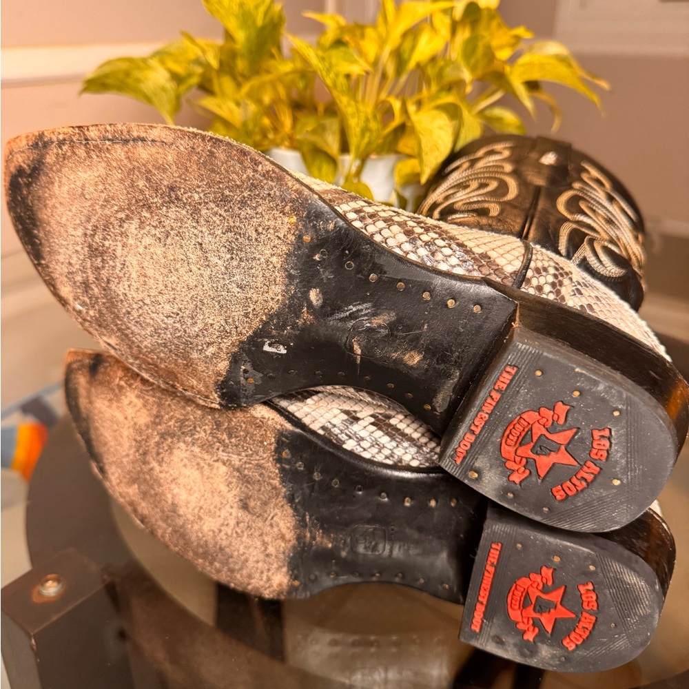 Los Altos Python Cowboy Boots - Picture 5 of 6